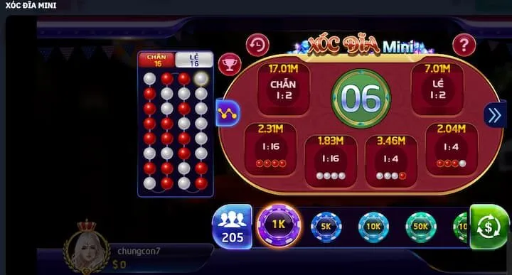 Hướng dẫn cách chơi Xóc Đĩa Mini