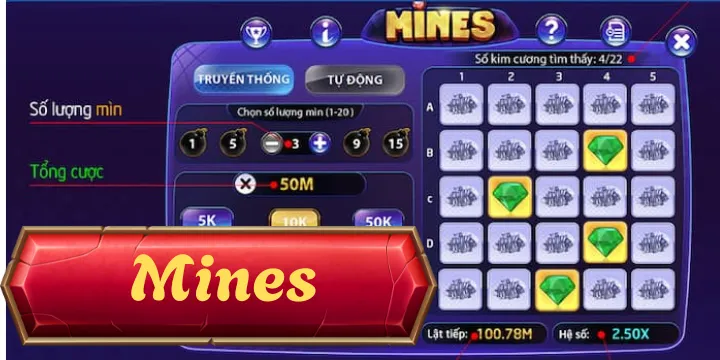 Mines – Siêu phẩm chơi là mê hot 2025 đáng trải nghiệm
