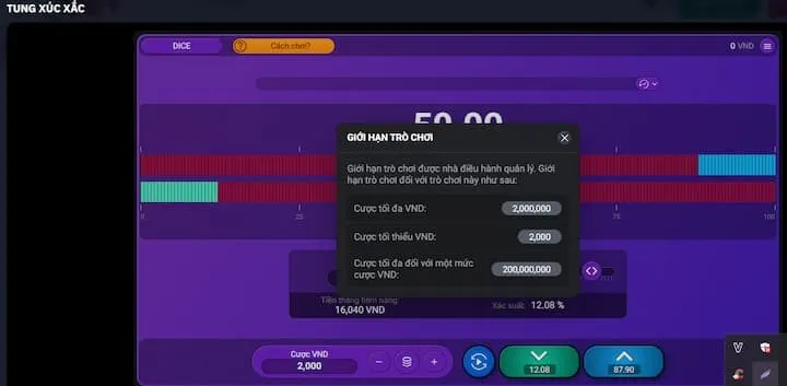 Giới thiệu tựa game tung xúc xắc